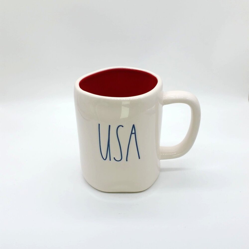 Rae Dunn USA Ceramic Coffee Tea Mug 16oz Patriotic, Election Day